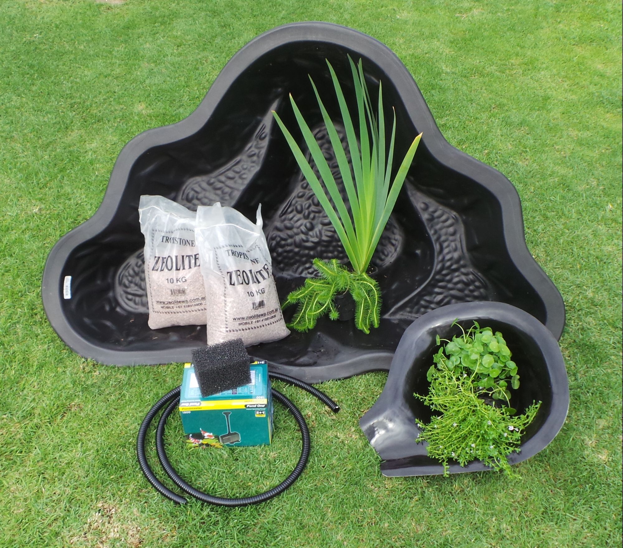 Natural Filtered Pond Kit Medium 430lt Woodvale Fish & Lily Farm Perth