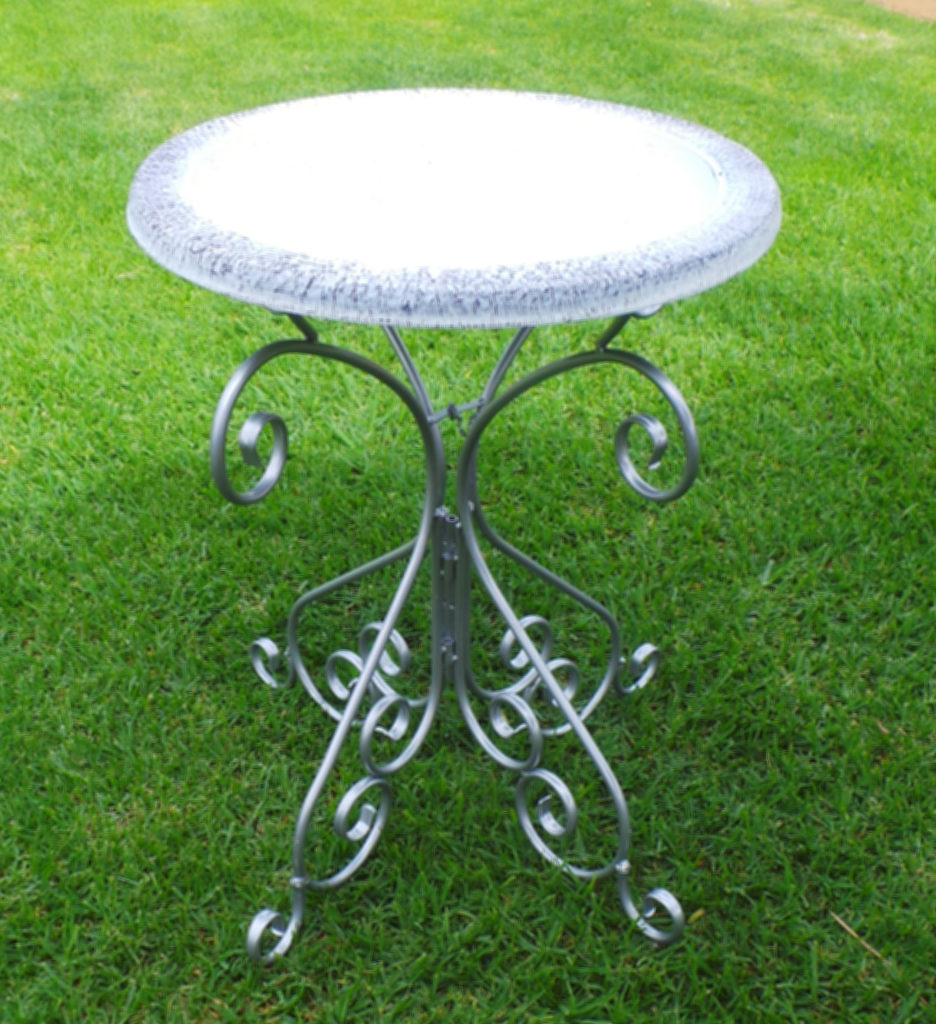 Elegant White Bird Bath Woodvale Fish & Lily Farm Perth