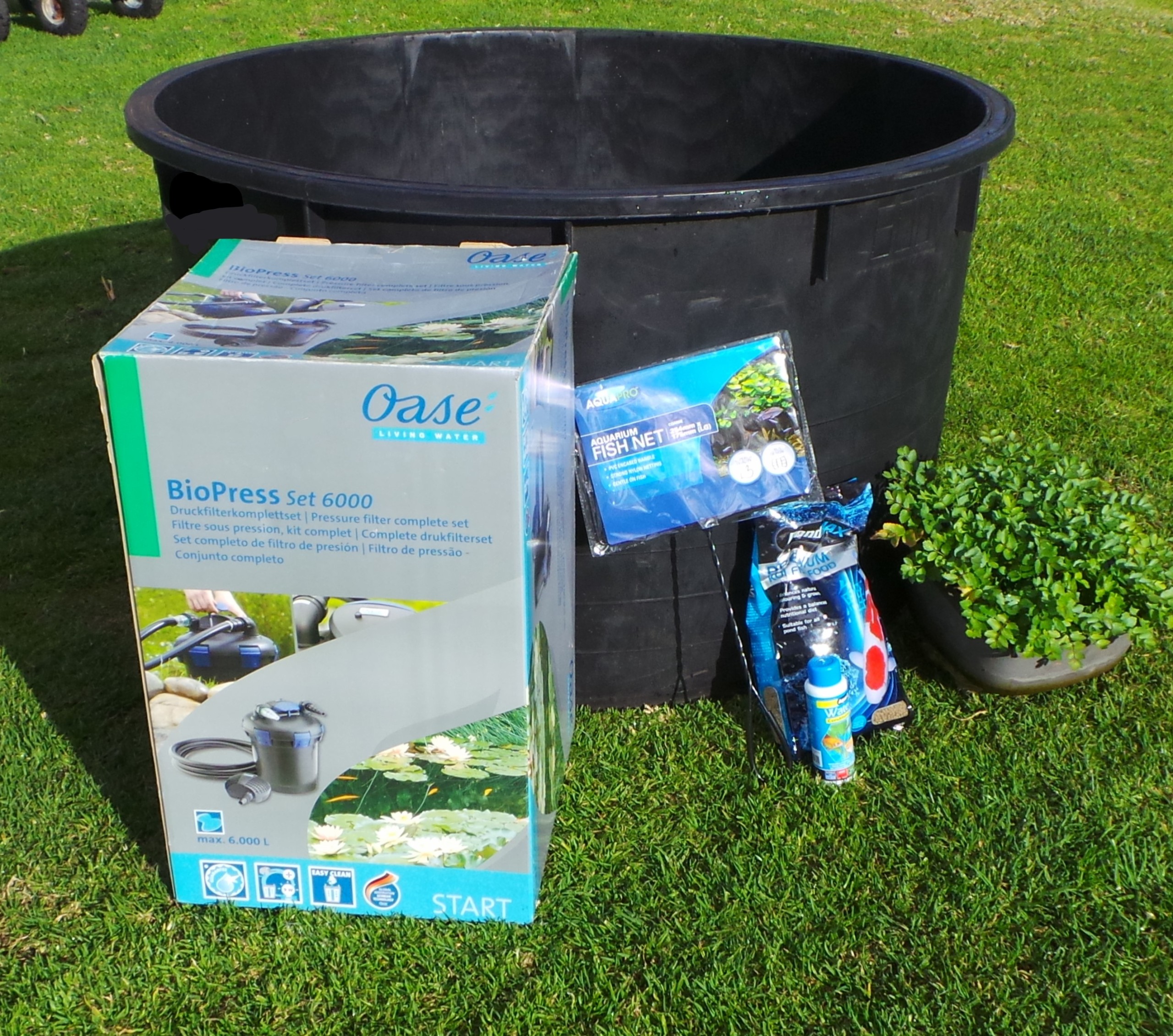 Freestanding Filtered Pond Kit 630lt Woodvale Fish & Lily Farm Perth