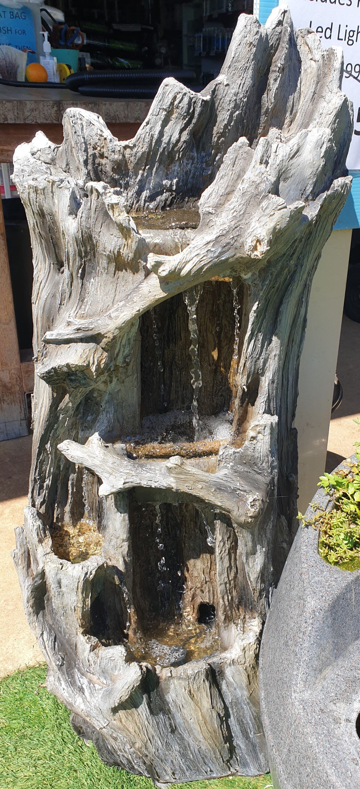 Tree Stump/Log Water Features Woodvale Fish & Lily Farm Perth
